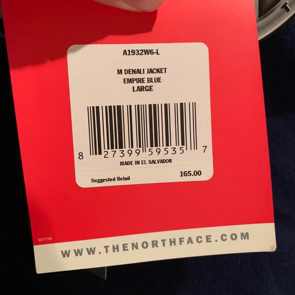 North Face Men's Denali Jacket - Empire Blue - Picture 6 of 7